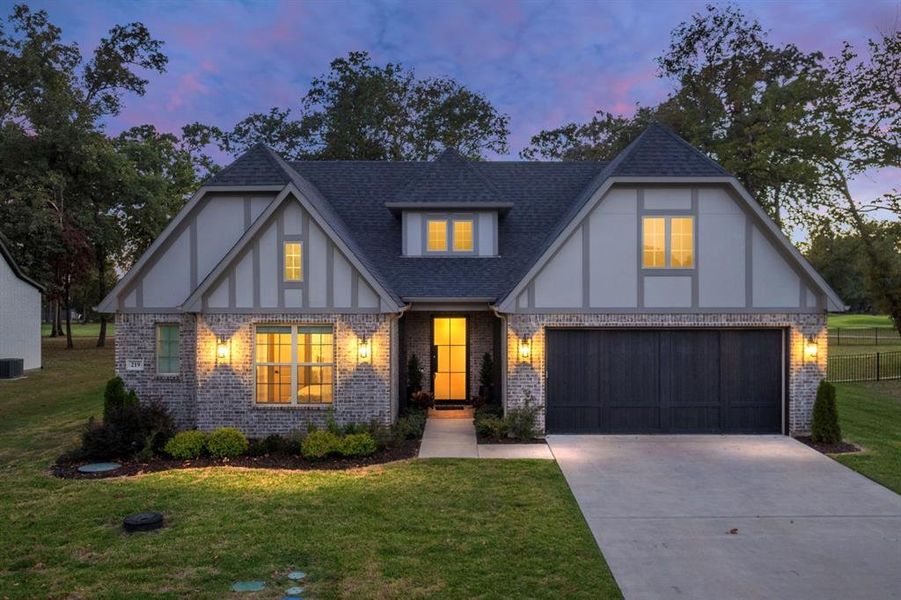 Front exterior of a new home in , Mabank, TX, highlighting curb appeal (Image 1). Front exterior of a new home in , Mabank, TX, highlighting curb appeal (Image 1).