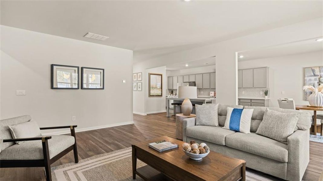Furnished interior view inside a new home in Jackson Landing, Jefferson (Image 11).