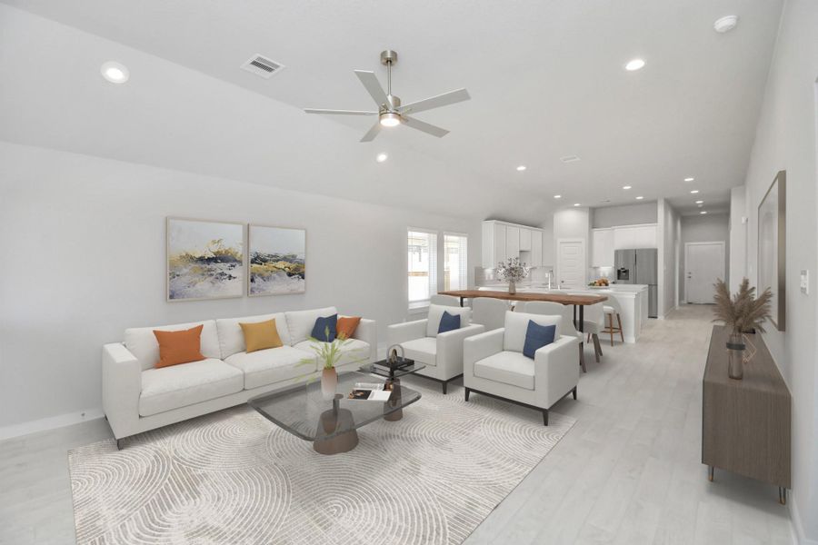 Virtually Staged - Family Room. Virtually Staged - Family Room.