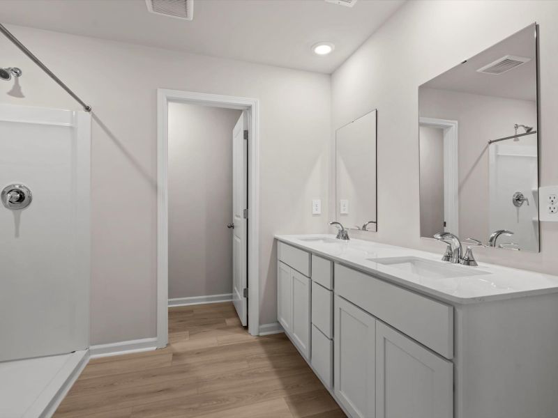 Furnished interior view inside a new home in Village at White Pine, Pendleton (Image 6).