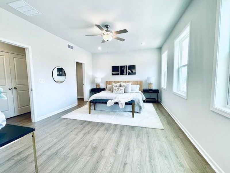 Furnished interior view inside a new home in Towne Village at Suwanee Dam, Sugar Hill (Image 23).