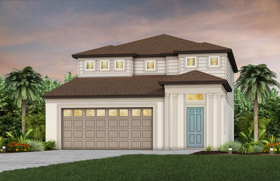 Representative exterior photo of a completed home built from the Pinecrest by Pulte Homes in Seaire, Parrish, FL (Image 23). Representative exterior photo of a completed home built from the Pinecrest by Pulte Homes in Seaire, Parrish, FL (Image 23).