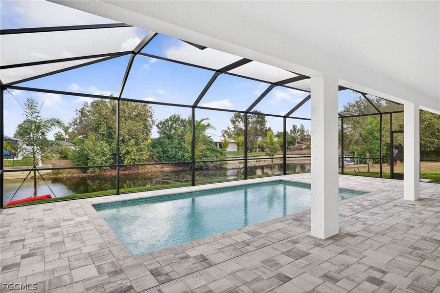 Exterior details and patio area of a home in Cape Coral, Cape Coral (Image 22).