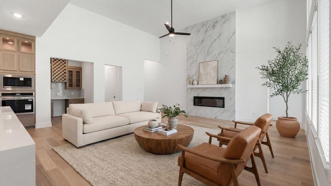 Furnished interior view inside a new home in Friendswood Trails, Friendswood (Image 7).