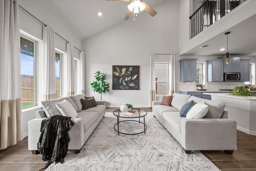 Furnished interior view inside a new home in , Little Elm (Image 21).