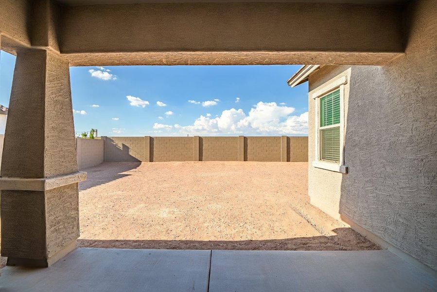 Exterior details and patio area of a home in Palo Verde at North Creek, Queen Creek (Image 4).