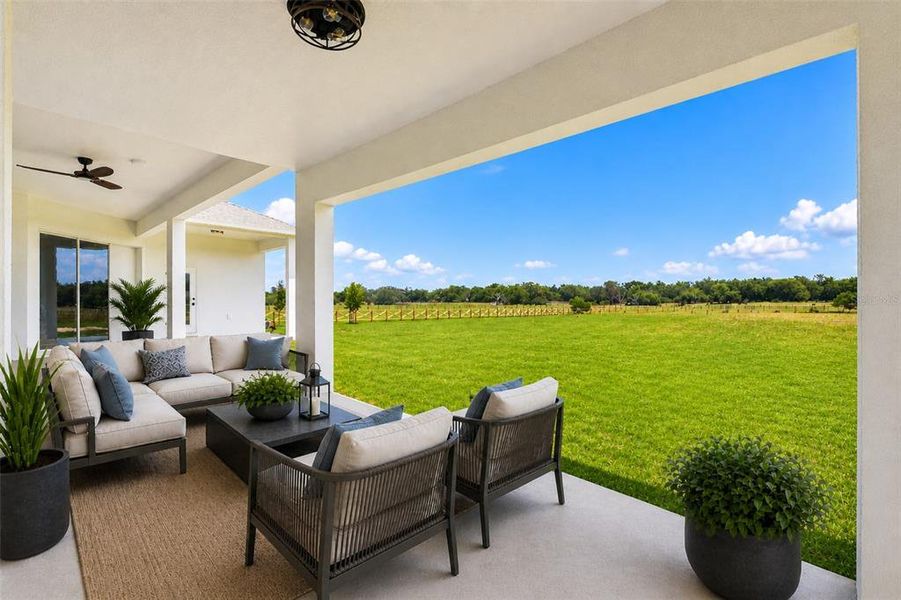 Exterior details and patio area of a home in , Brooksville (Image 3).