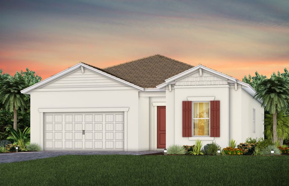 Representative exterior photo of a completed home built from the Prestige by Pulte Homes in SeaFlower, Bradenton, FL (Image 19). Representative exterior photo of a completed home built from the Prestige by Pulte Homes in SeaFlower, Bradenton, FL (Image 19).