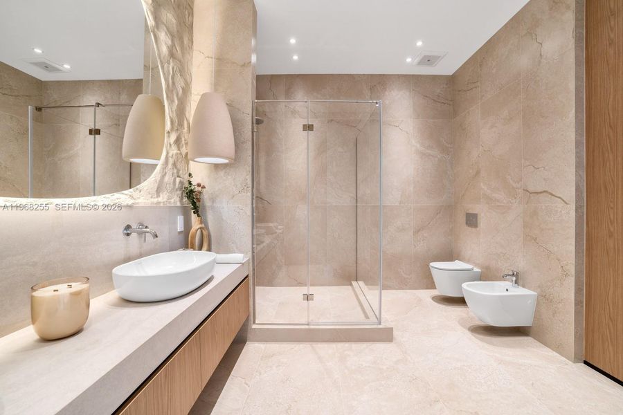 Furnished interior view inside a new home in , Miami (Image 55).