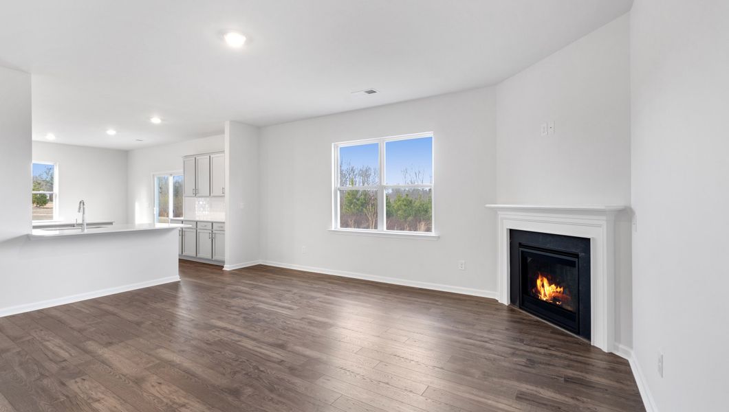 Representative unfurnished interior of a home built from the WILMINGTON by D.R. Horton in Baxter Village, Boiling Springs (Image 18).