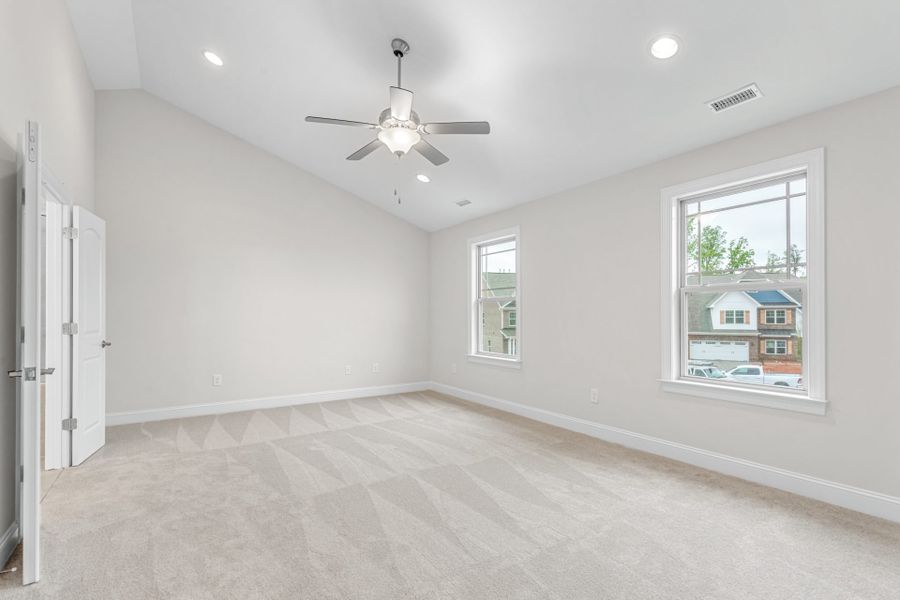 Representative unfurnished interior of a home built from the Kendall Lux by Keystone Homes NC in Weybridge, Burlington (Image 42).