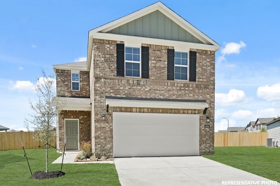 A house with a garage. A house with a garage.