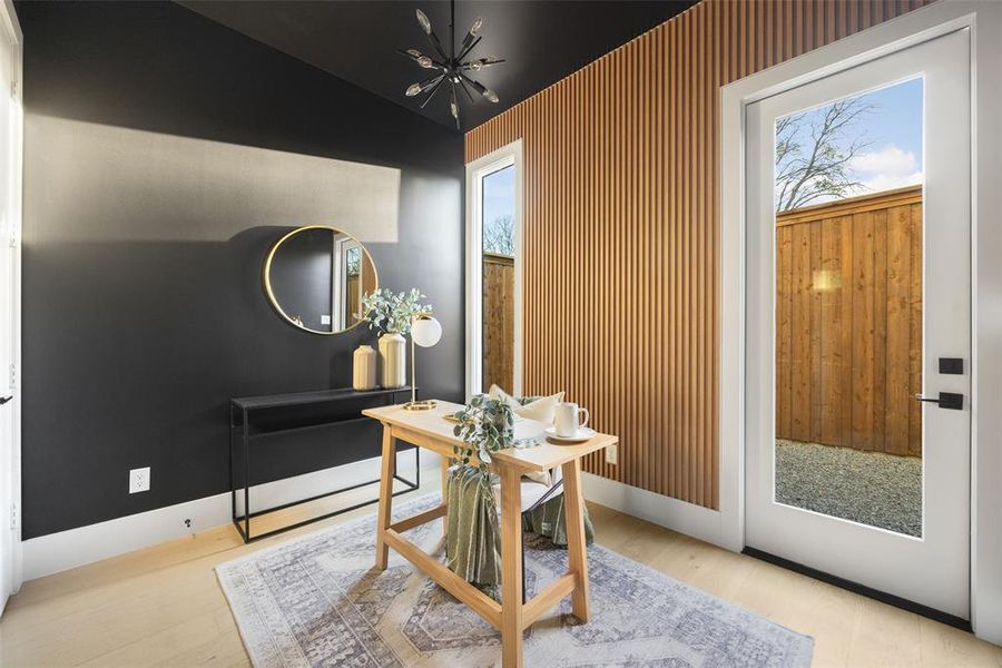 Furnished interior view inside a new home in , Dallas (Image 7).