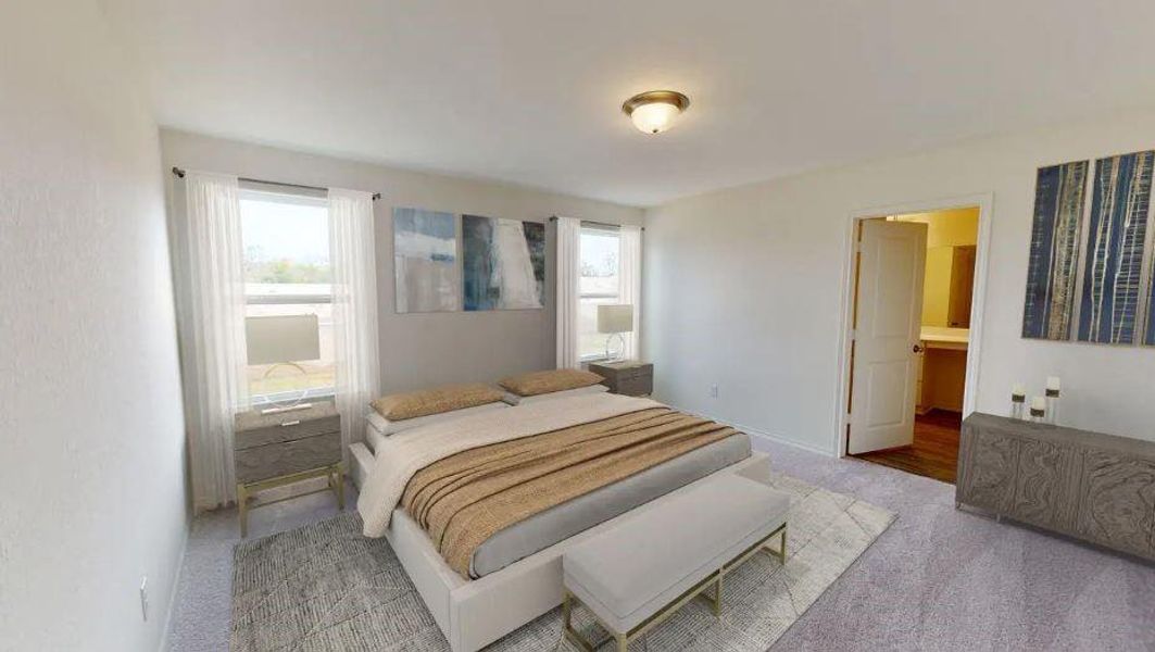 Primary Bedroom- Virtually Staged Primary Bedroom- Virtually Staged