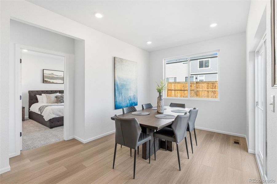 Furnished interior view inside a new home in The Cottages Collection at Ridgeline Vista, Brighton (Image 14).