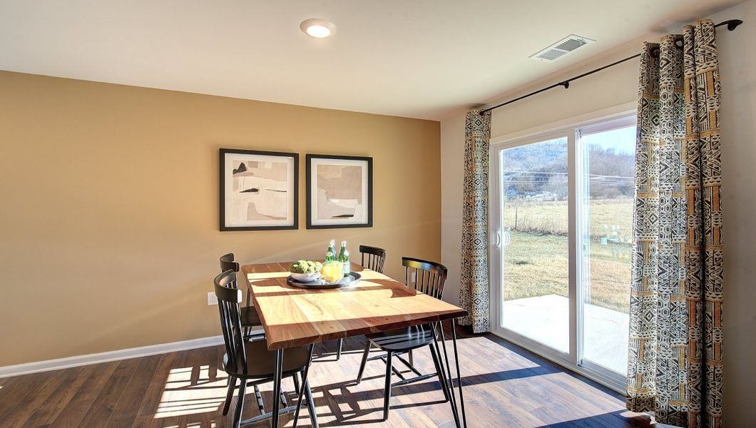 Furnished interior view inside a new home in Wildbrook Village Townhomes, Waynesville (Image 4). Furnished interior view inside a new home in Wildbrook Village Townhomes, Waynesville (Image 4).
