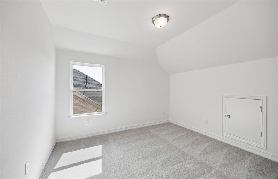 Secondary bedroom on second level