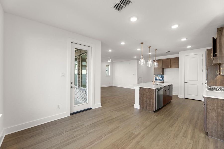 Furnished interior view inside a new home in Union Park, Little Elm (Image 8).