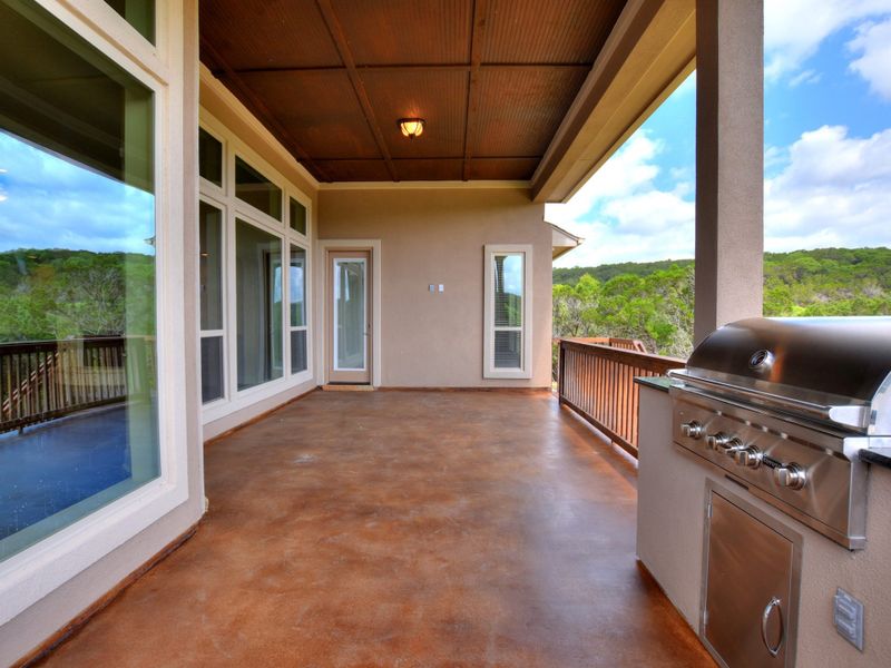 Representative exterior details of a home built from the San Simeon II by Giddens Homes in Clearwater Ranch, Liberty Hill (Image 40).
