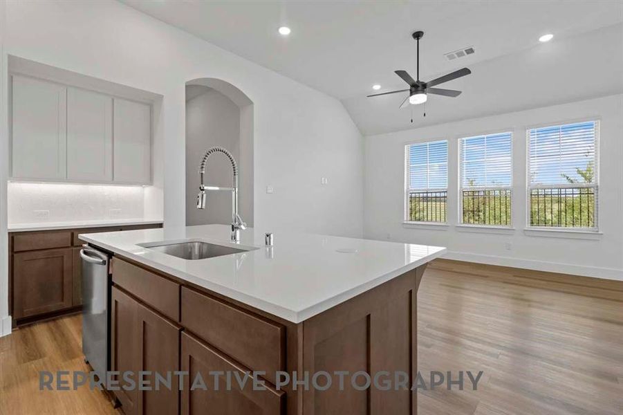 Furnished interior view inside a new home in Sandbrock Ranch, Aubrey (Image 5).