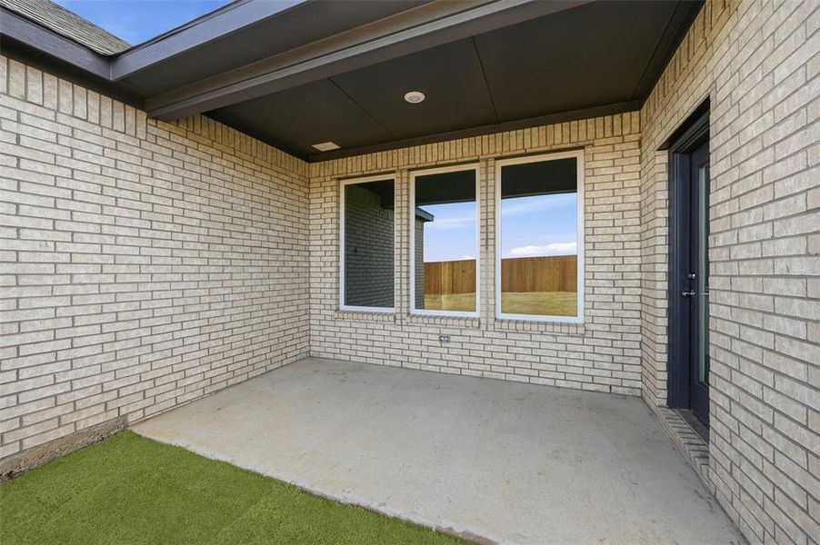 Exterior details and patio area of a home in The Preserve, Sherman (Image 22).
