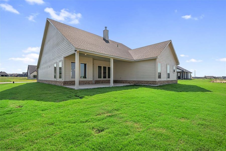 Front exterior of a new home in Fairview Meadows, New Fairview, TX, highlighting curb appeal (Image 24).