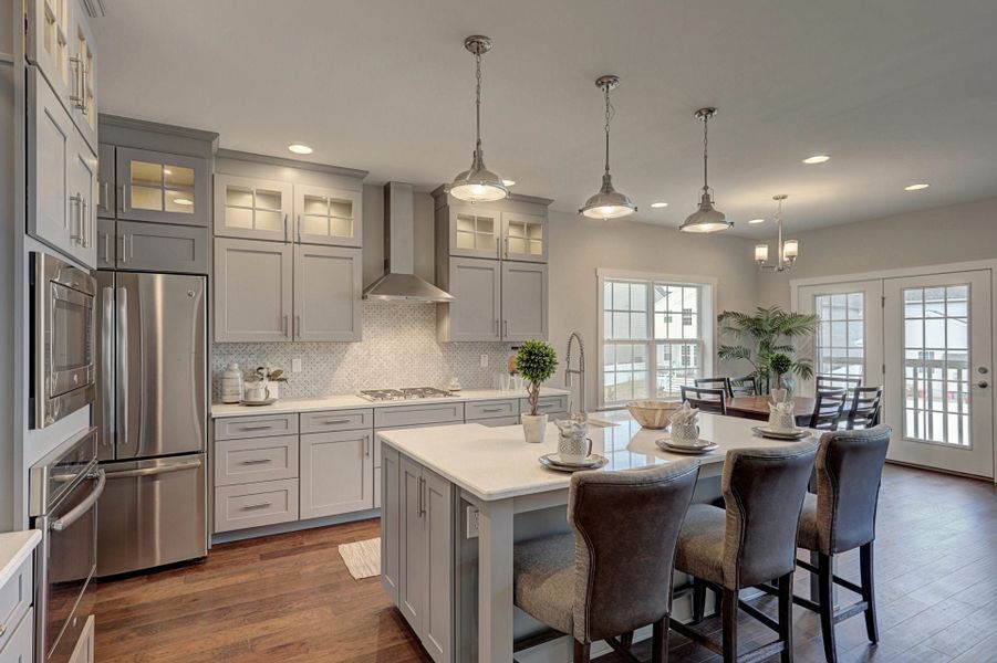 Representative furnished interior of a home built from the Manchester by Keystone Custom Homes in Preserve at Mayes Meadow, Cornelius (Image 5).