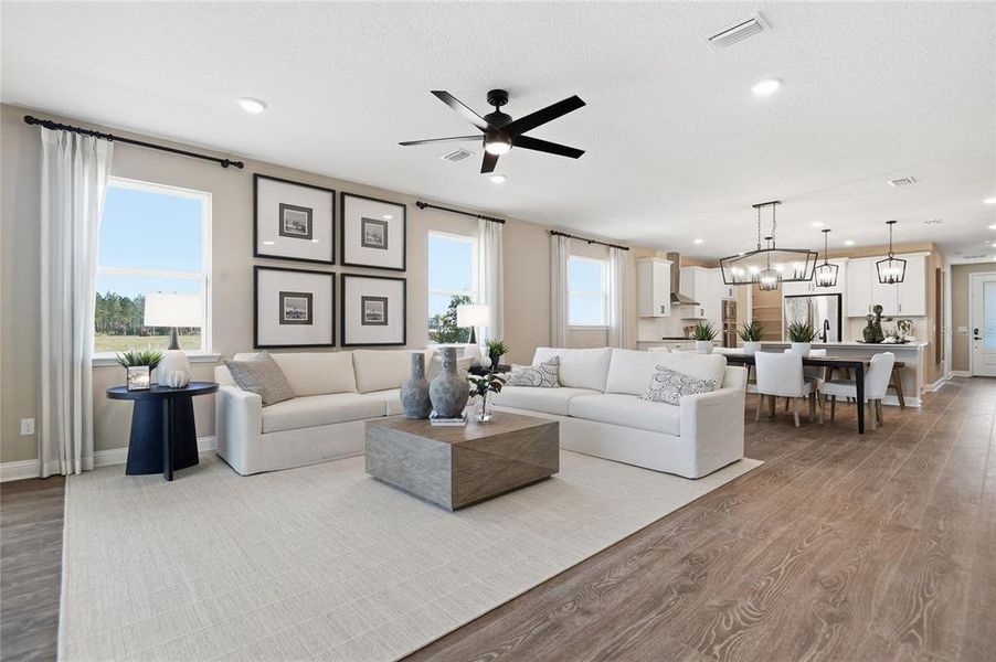 Furnished interior view inside a new home in Coastal Gardens, Palm Coast (Image 7). Furnished interior view inside a new home in Coastal Gardens, Palm Coast (Image 7).