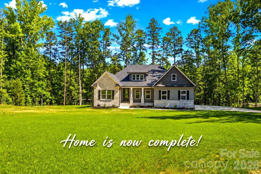 Now complete! One story on almost an acre.