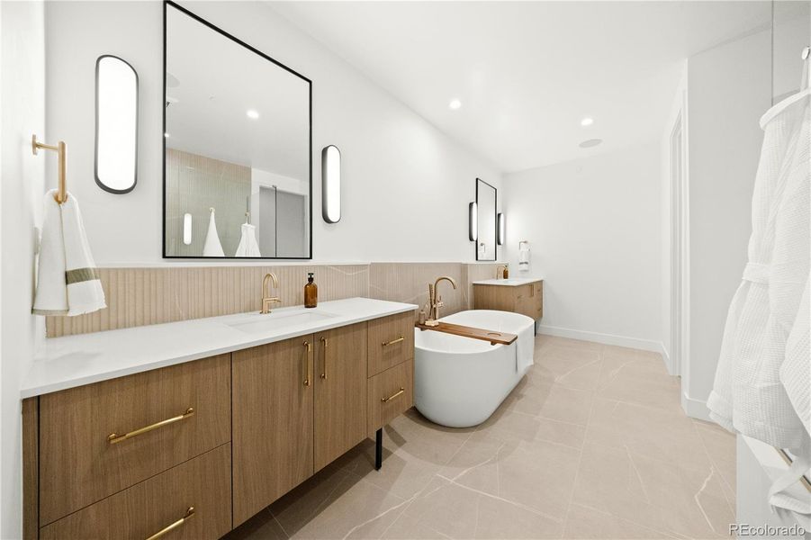 Furnished interior view inside a new home in Signature at Crystal Valley, Castle Rock (Image 5).