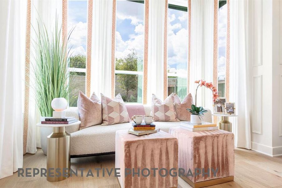 Furnished interior view inside a new home in StarView, Prosper (Image 8).