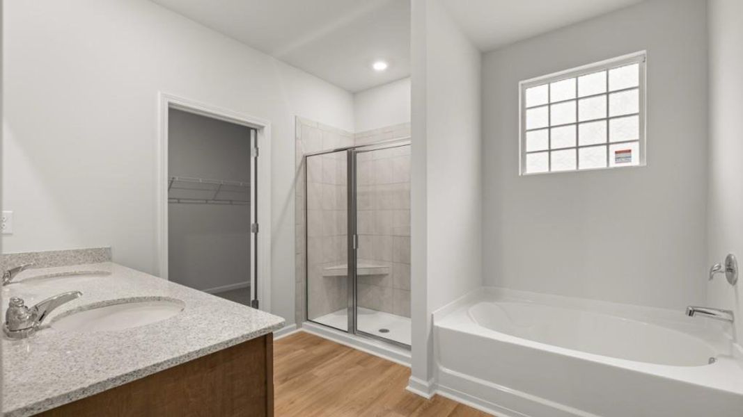 Furnished interior view inside a new home in Fairway 17 at Mirror Lake, Villa Rica (Image 9).