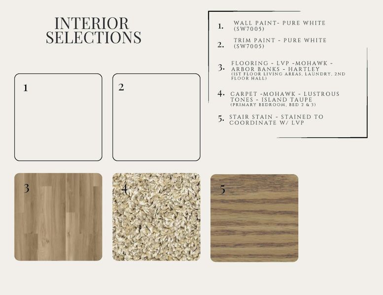 Sample of building materials used in homes in Nexton - Midtown, Summerville (Image 12).