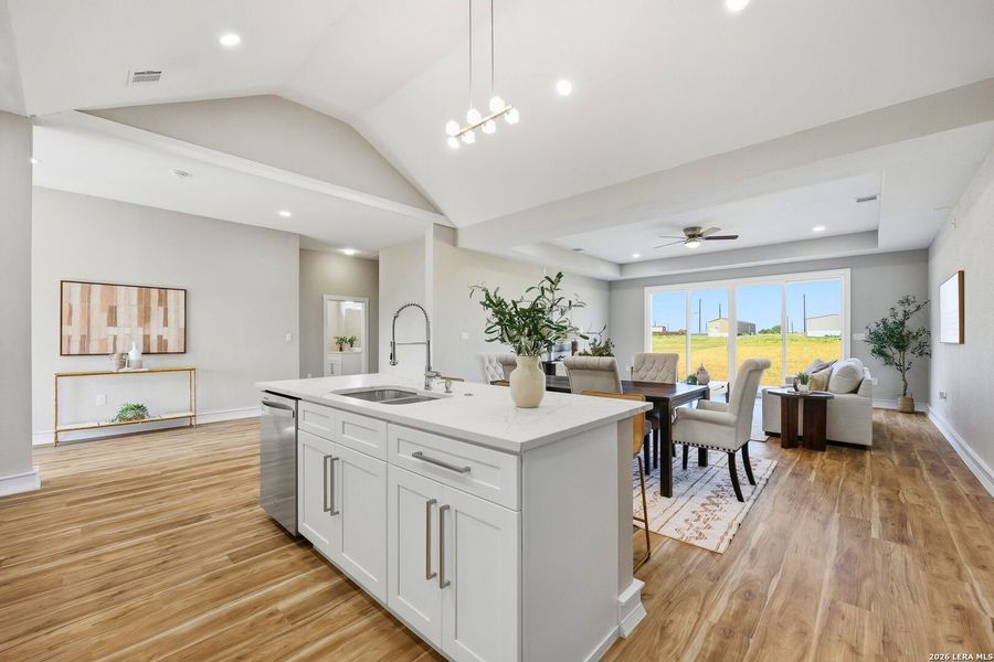 Furnished interior view inside a new home in , Atascosa (Image 35).