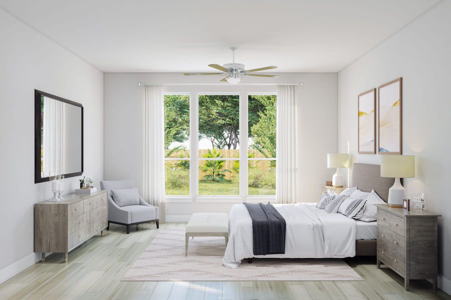 Furnished interior view inside a new home in Woodson’s Reserve, Spring (Image 10).