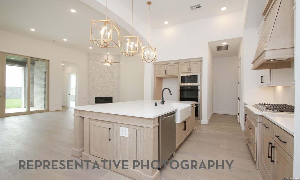 Furnished interior view inside a new home in Briggs Ranch, San Antonio (Image 6). Furnished interior view inside a new home in Briggs Ranch, San Antonio (Image 6).