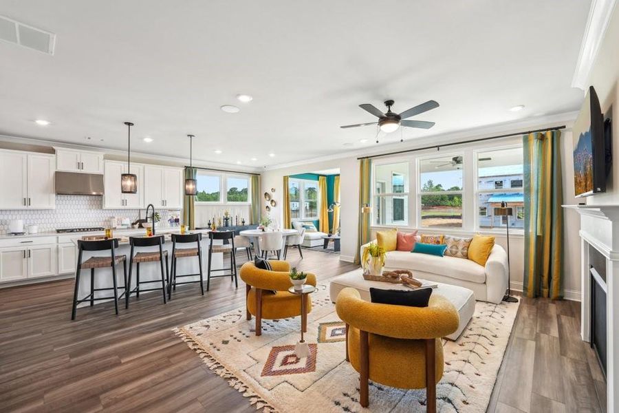 Furnished interior view inside a new home in Bennett Farm, Loganville (Image 11).