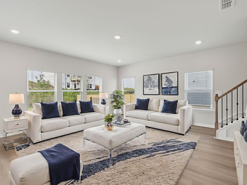 Furnished interior view inside a new home in Preserve at Mountain Creek, Pendergrass (Image 3).