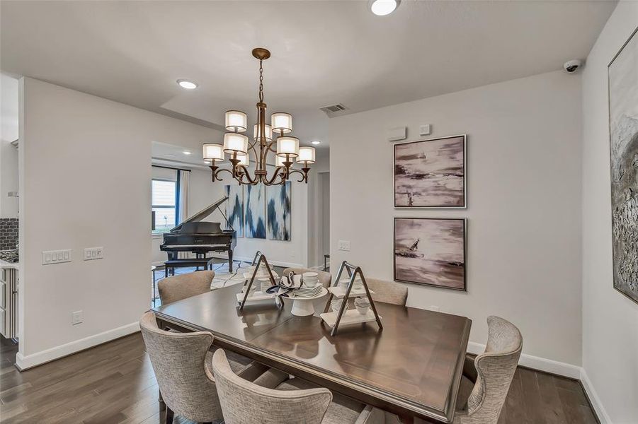 Representative Photo. Formal dining room views