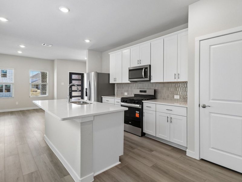 Furnished interior view inside a new home in Cibolo Hills West - Spring Series, Fort Worth (Image 9).