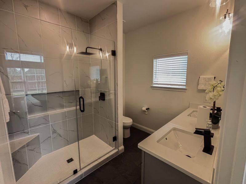 Furnished interior view inside a new home in Hill & Dale Ranch, Splendora (Image 2). Furnished interior view inside a new home in Hill & Dale Ranch, Splendora (Image 2).