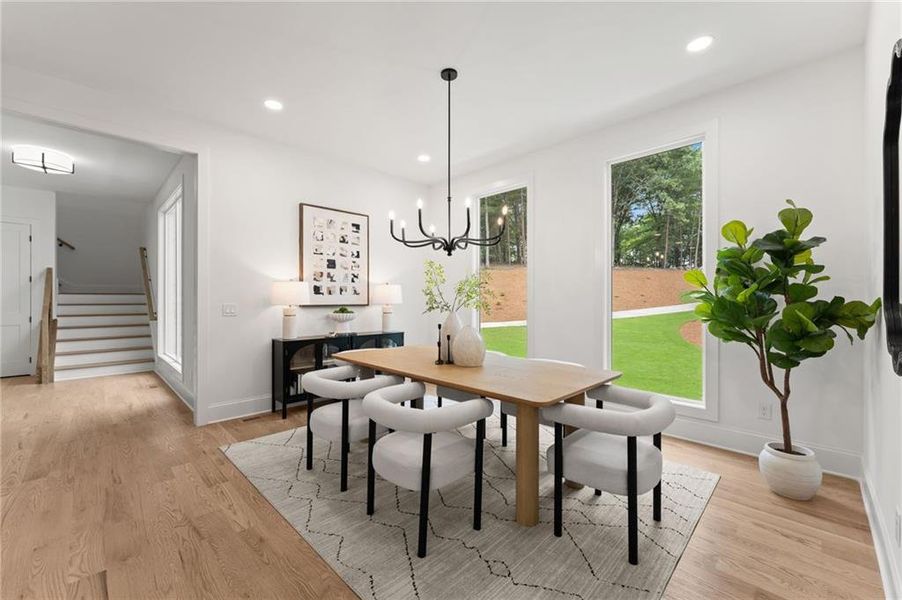 Furnished interior view inside a new home in , Dawsonville (Image 38).