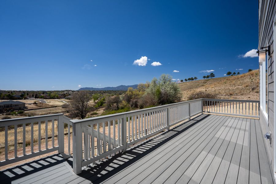 Exterior details and patio area of a home in Trailside at Cottonwood Creek, Colorado Springs (Image 3).