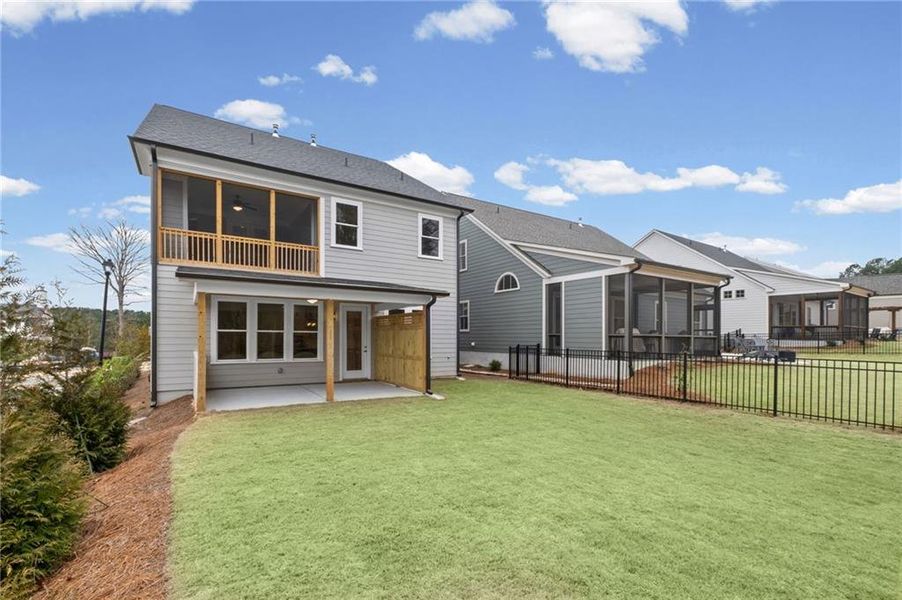 Exterior details and patio area of a home in , Canton (Image 27).