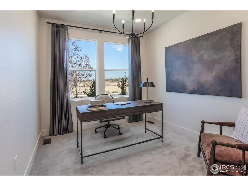 Furnished interior view inside a new home in Prairie Song Story Collection - Single Family Homes, Windsor (Image 36).
