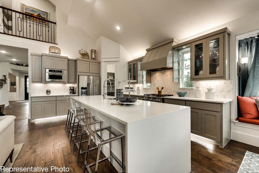 Representative furnished interior of a home built from the Rivercrest by Grand Homes in Grand Oaks, Celina (Image 8).