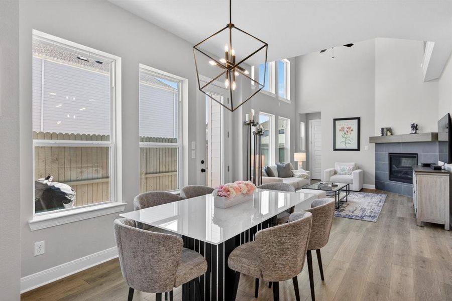 Furnished interior view inside a new home in The Retreat at Harvest, Argyle (Image 27).