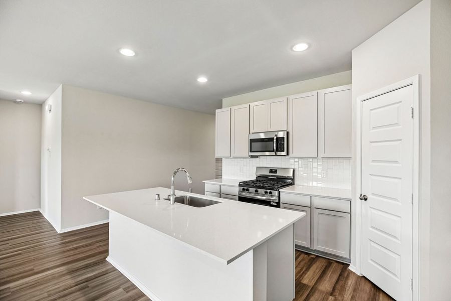 Furnished interior view inside a new home in Mustang Meadows, Waller (Image 8).