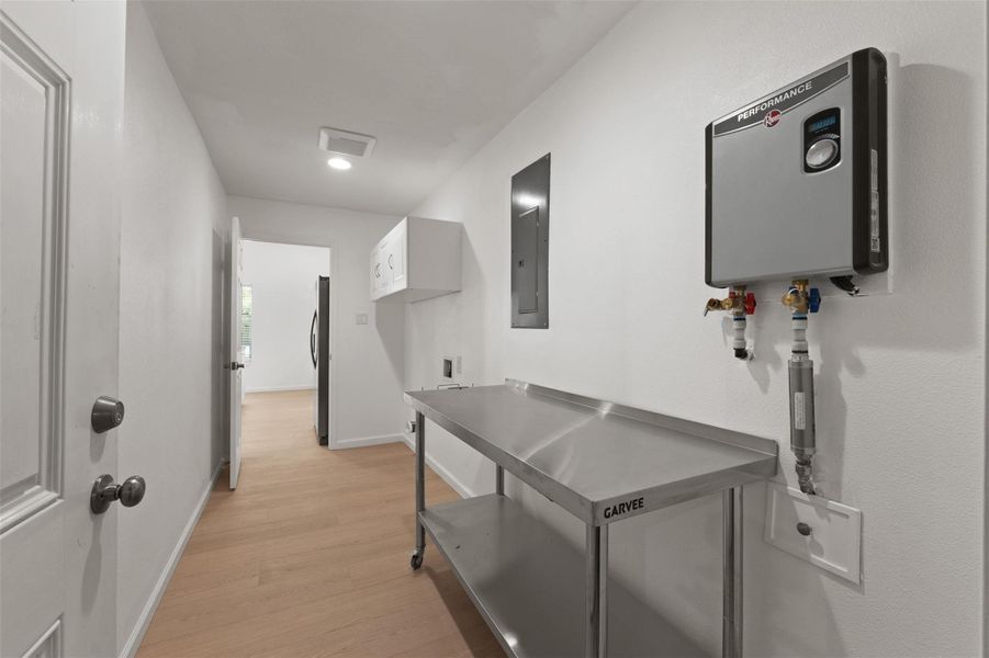 Furnished interior view inside a new home in , Point Blank (Image 9).