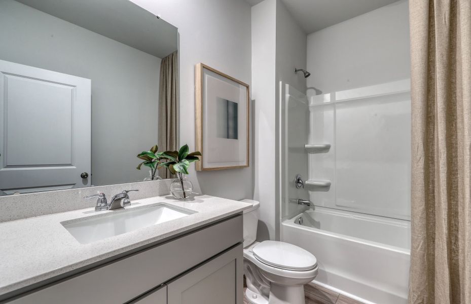 Additional bathrooms. Model Home Representation.